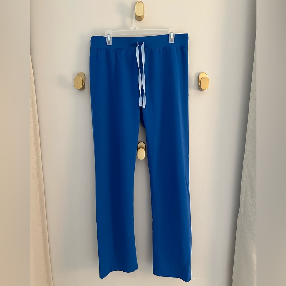 Figs Livingston Basic Scrub Pants - Royal Blue - Size Medium/Tall
